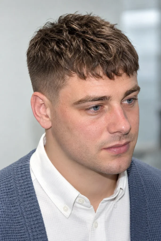 French crop haircut for men