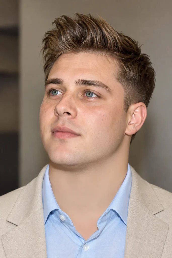 Office-ready quiff hairstyle for men