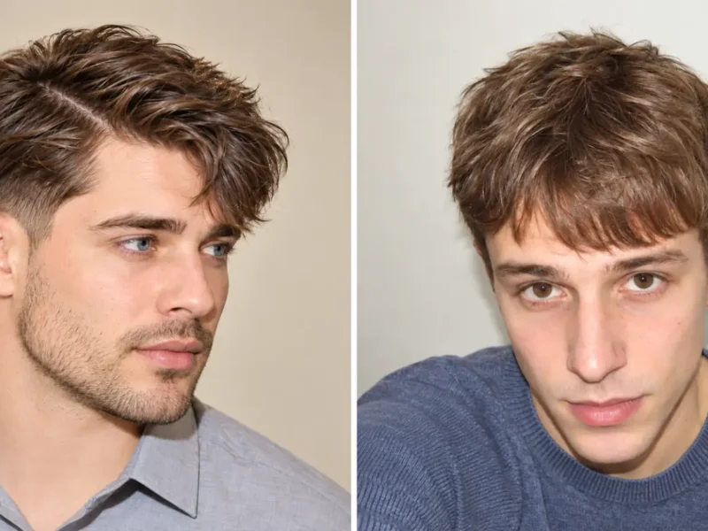 25 fluffy fringe hairstyles for men with textured tops and modern fades